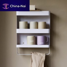 Wall-mounted shelf Campingcontemporarypowder-coated steelbathroom