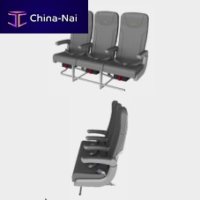 Aircraft seat KKY420/KKY421for passengersfabricwith adjustable lumbar support