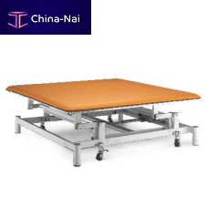 Electric Bobath table BOBATH GRAN CONFORTon casterswith adjustable height backrest1-section