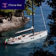 Cruising sailing yacht A662-cabinwith open transomtwin steering wheels