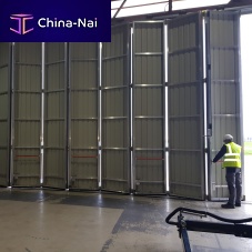 Sliding hangar door foldingfor aircraftfor helicopter