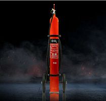 CO2 fire extinguisher NTC seriesfor aircraftwheel-mounted