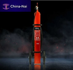 CO2 fire extinguisher NTC seriesfor aircraftwheel-mounted