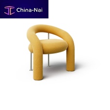 Contemporary chair TUBEindooraluminumleather
