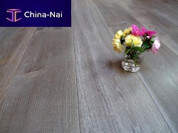 Engineered parquet floor oakwaxedglued