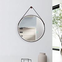 Hanging bathroom mirror MJ1contemporaryroundaluminum