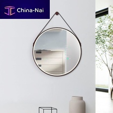 Hanging bathroom mirror MJ1contemporaryroundaluminum