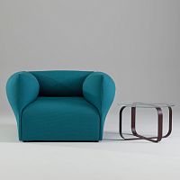 Contemporary armchair BLOBfabric