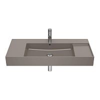 Wall-mounted washbasin INSPIRA porcelainrectangularcontemporary