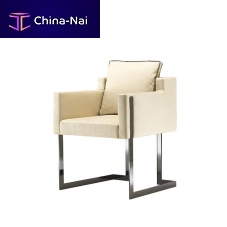 Contemporary chair Vertigoindoorfabricchromed metal base