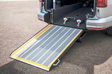 Car wheelchair ramp transportable