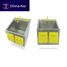 3-station surgical sink Q.HWS.10 seriesstainless steelknee-operated
