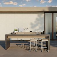 Outdoor kitchen C2 contemporarywoodenstainless steel