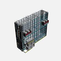 Vertical automatic storage system cassettefor plateswith constant temperature and humidity control