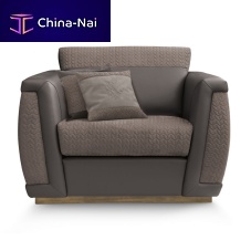 Contemporary armchair OSCARleatherwith removable cushionhome cinema