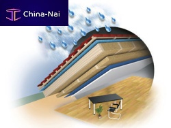 Thermal-acoustic insulation HOLZFLEX® PROTECT wood fiberpanelfor ceiling