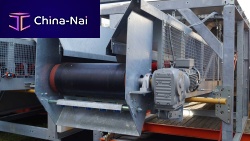 Belt conveyor dischargeweighingfor concrete