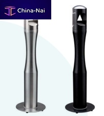 Pedestal ashtray COMETwall-mountedstainless steelsheet metal