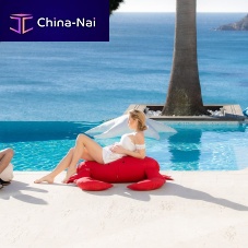 Original design bean bag XL CRAB fabricwith washable removable coverred
