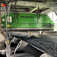 Electro-magnetic separator ODEPoverbandfor non-ferrous metalsfor ferrous metals