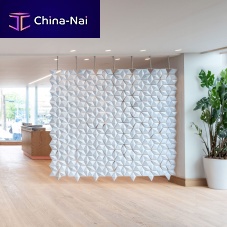 Aluminum room divider Facet 238 x 207stainless steelPC ABScommercial