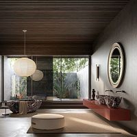Contemporary bathroom I FIUMIlacquered wood