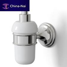 Home soap dispenser KLS130wall-mountedbrassceramic