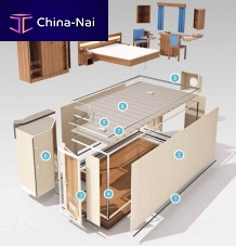 Ship prefabricated cabin