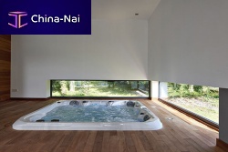 Built-in hot tub SPA LILLEsquaremultiplaceindoor