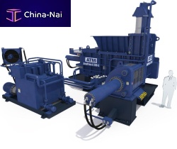 Vertical baling press ArnoPress K seriestop-loadingchannelfor scrap metal