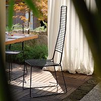 Contemporary chair Alieno outdoorpainted metalpainted metal base