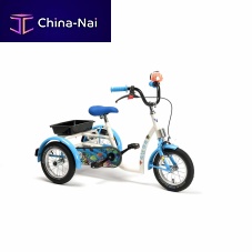 Crank-propelled adaptative tricycle Aquapediatric