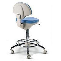 Dental stool AG70011height-adjustablewith backreston casters