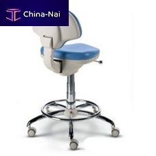 Dental stool AG70011height-adjustablewith backreston casters