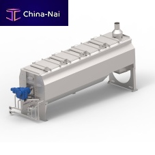 Steam industrial cooker continuousfor vegetablessingle-tank