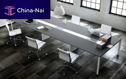 Contemporary boardroom table ADAPTA PLUSwoodenrectangularwith integrated electrical outlet