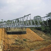 Galvanised steel bridge GHANAtrussprecastmodular