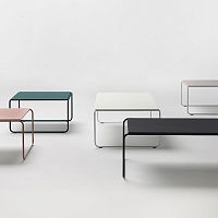 Design coffee table PLOMAlacquered MDFsteelmelamine
