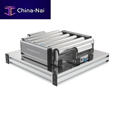 Motor-driven turntable R5Rhorizontalfor conveyorwith roller conveyor