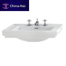 Wall-mounted washbasin Astoria Decoceramicwith mixer tap1-hole