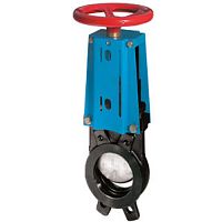 Knife gate valve WGE-MWwith handwheelflange-mountedcoated