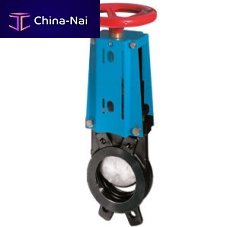 Knife gate valve WGE-MWwith handwheelflange-mountedcoated
