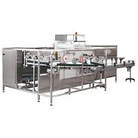 Horizontal bottle unscrambler industrialfor the cosmetics industryfor the pharmaceutical industry