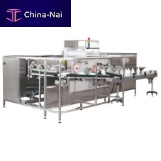 Horizontal bottle unscrambler industrialfor the cosmetics industryfor the pharmaceutical industry