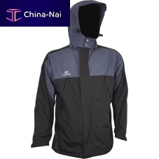 Sailing jacket STORM-GREY/BLACKmen'swaterprooffleece
