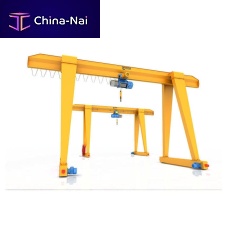 Single-girder gantry crane MHrail-mountedtelescopic