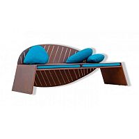 Contemporary sofa LILAgardenfabricbrown