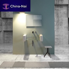Double vanity top GLLAME120ceramicglass