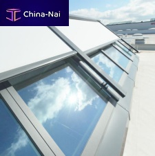 Smoke control skylight TOPFIX® VMS for inclined roofselectricwith skylight frame