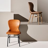 Contemporary chair MYKOindoorfabricleather